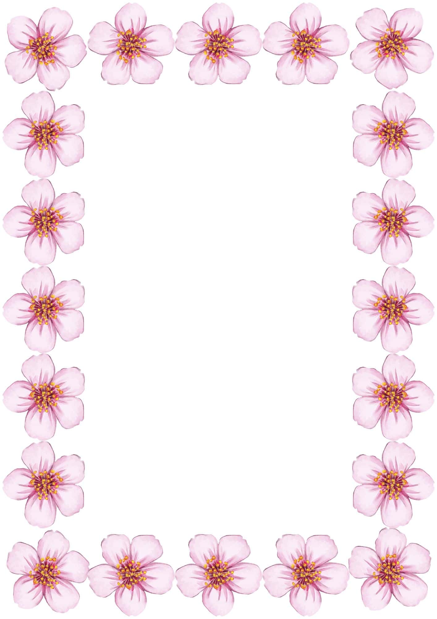 Printable Floral Borders
