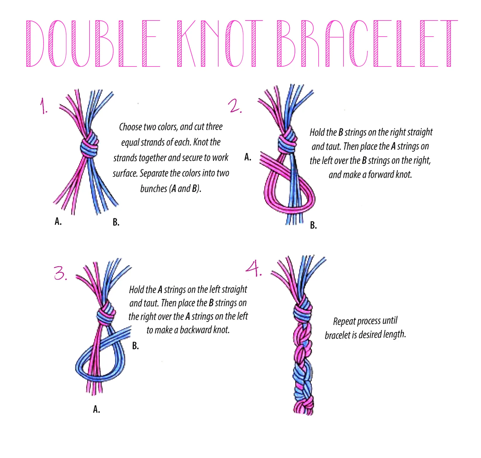 free printable patterns for friendship bracelets