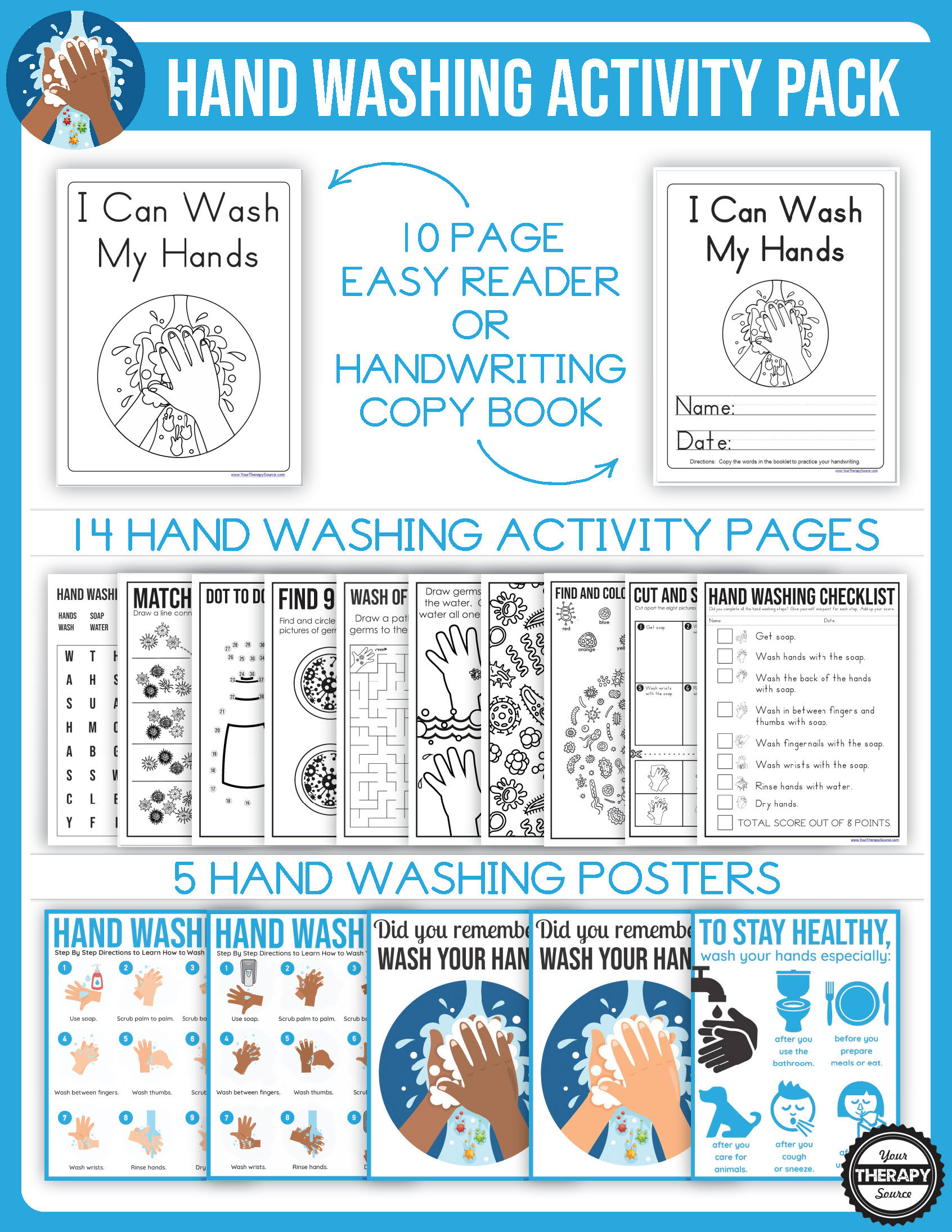 Printable Hand Washing Activities