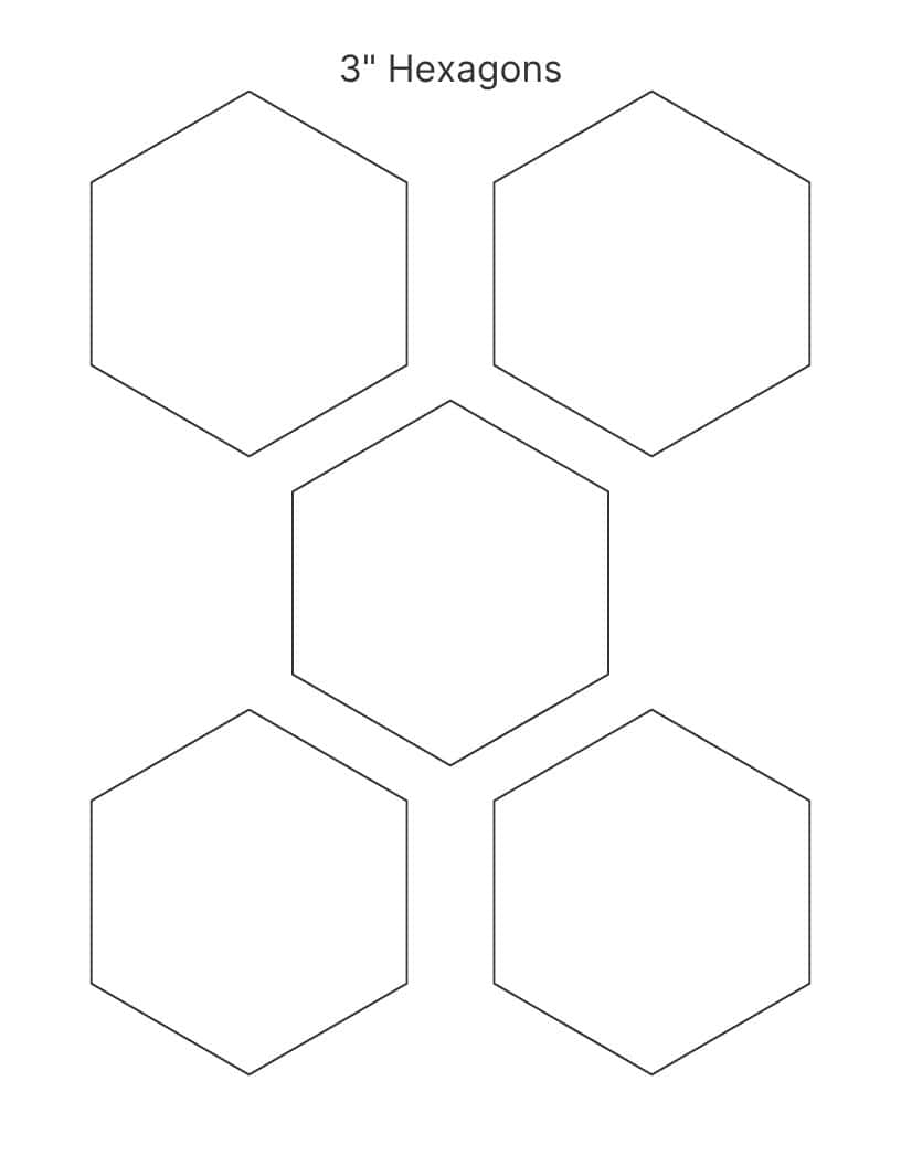 free printable hexagon pattern