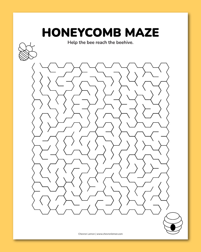 free printable honeycomb pattern