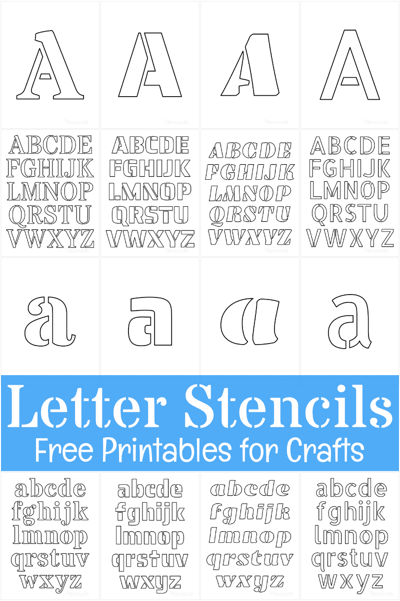 Printable Letter Stencils