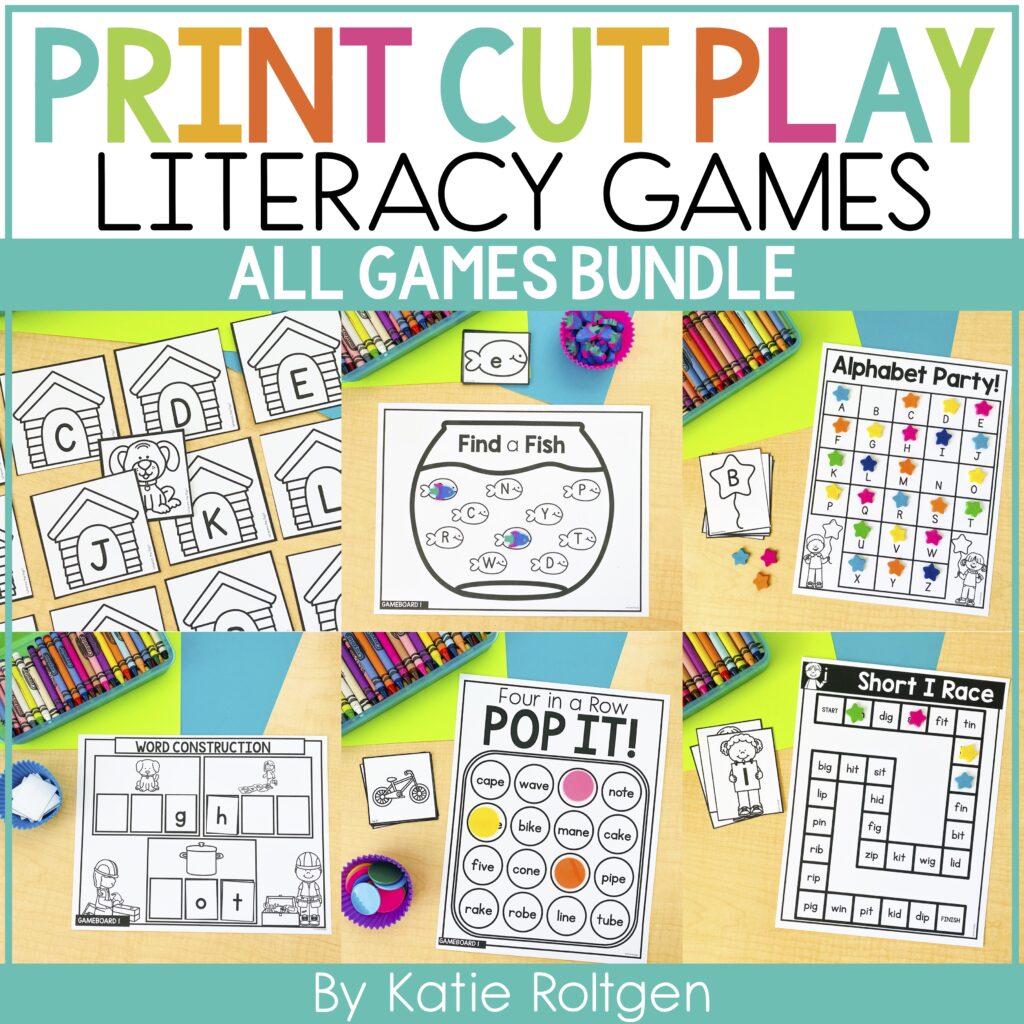 Printable Literacy Games For Kindergarten