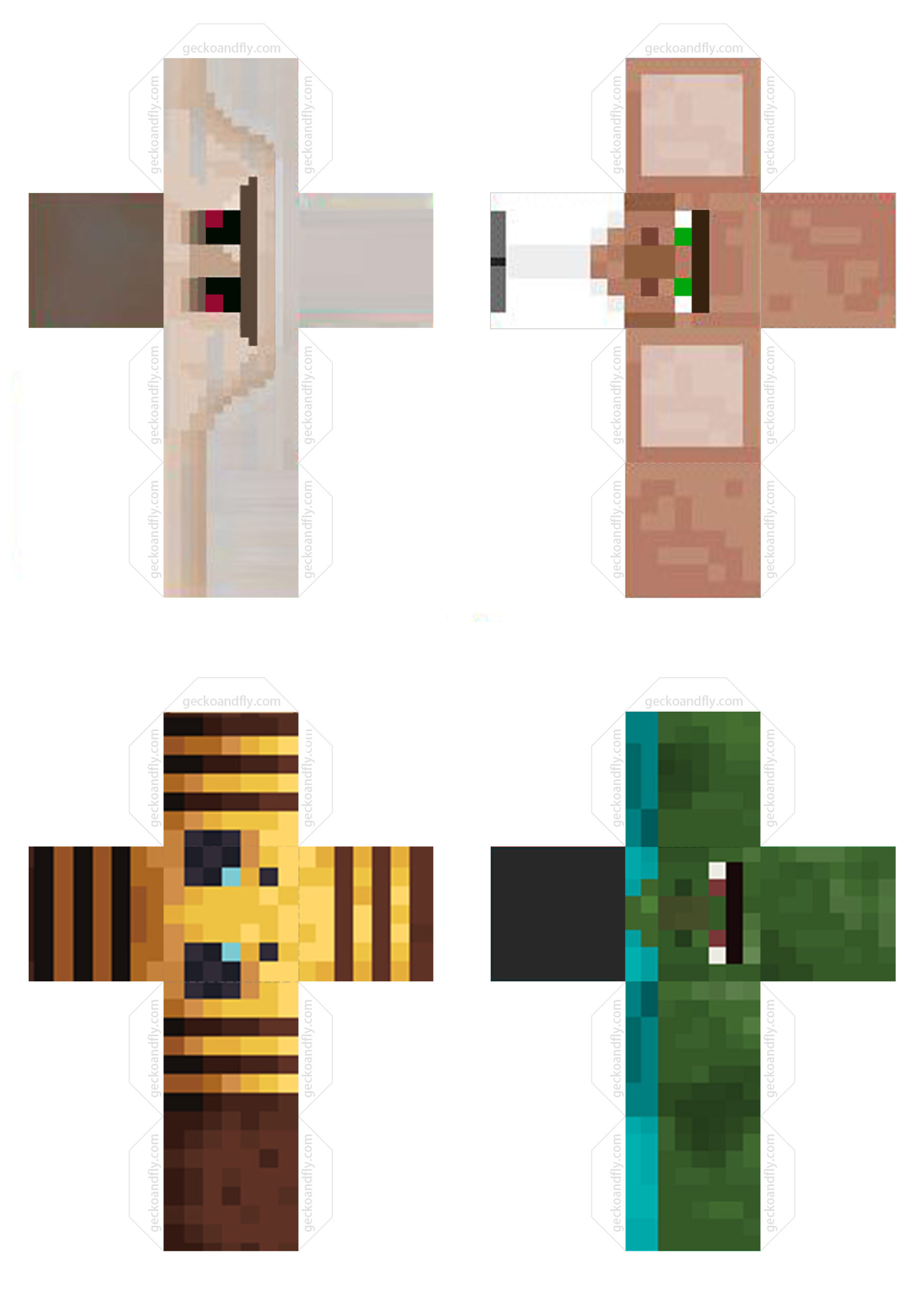 Printable Minecraft Cube Templates