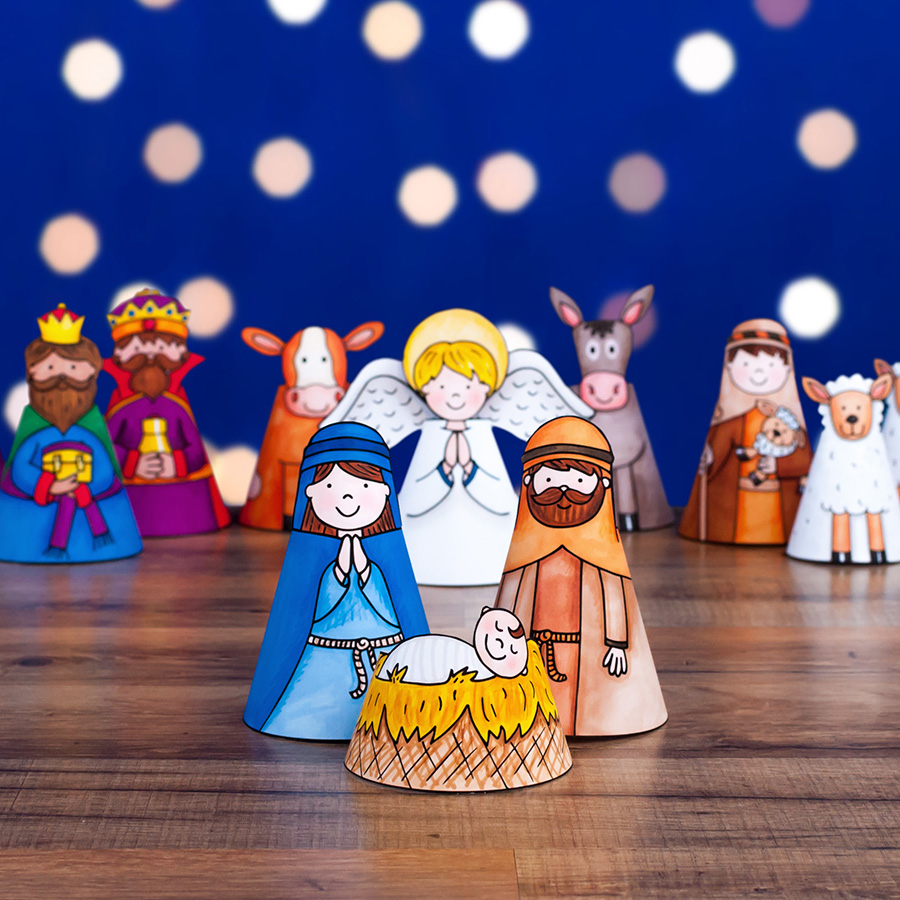Printable Nativity Craft For Kids Printable Nativity Craft For Kids