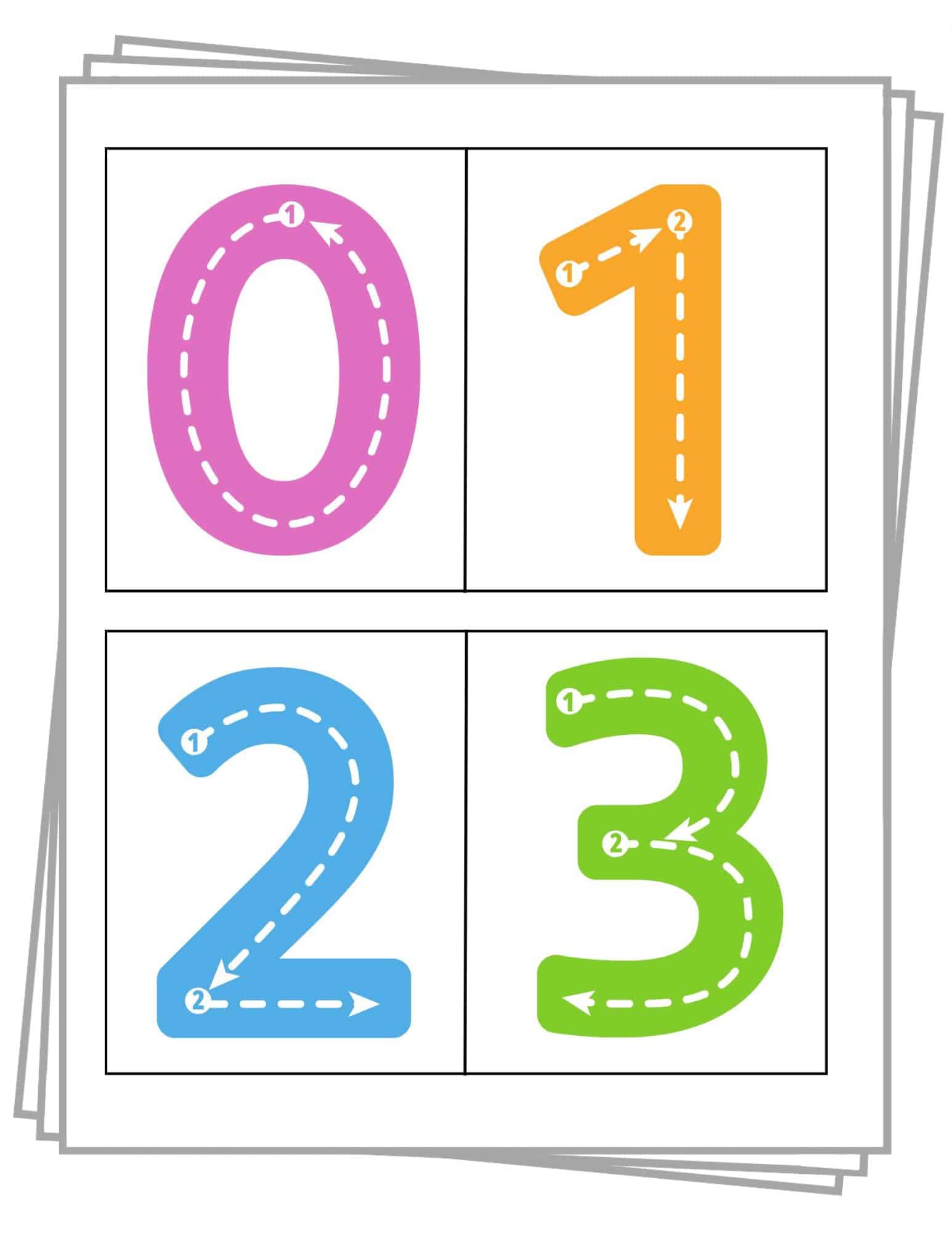 free printable numbers 1 10 stencils