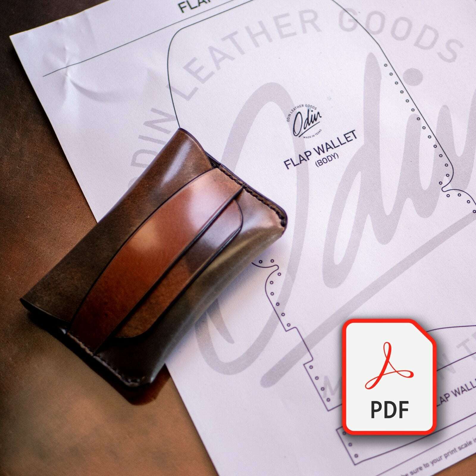 Printable Pattern Flap Wallet