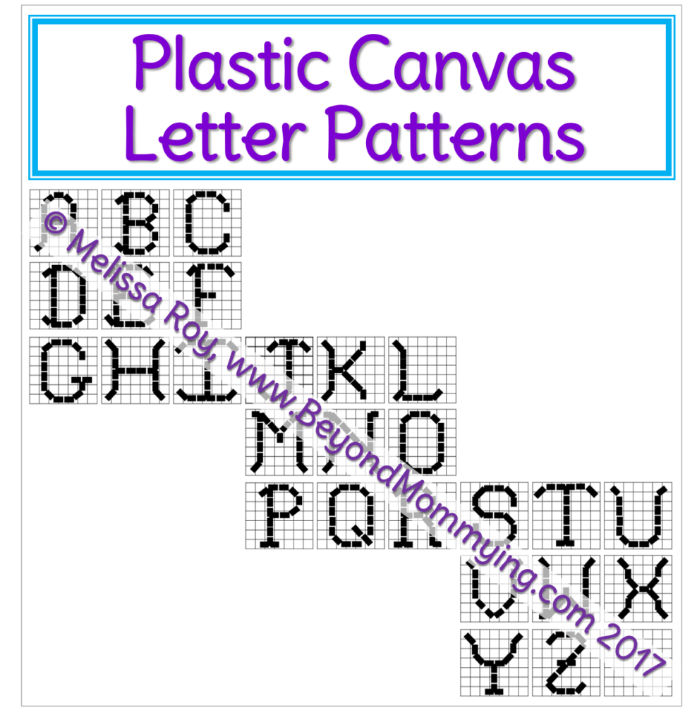 Printable Plastic Canvas Letter Patterns Printable Plastic Canvas Letter Patterns