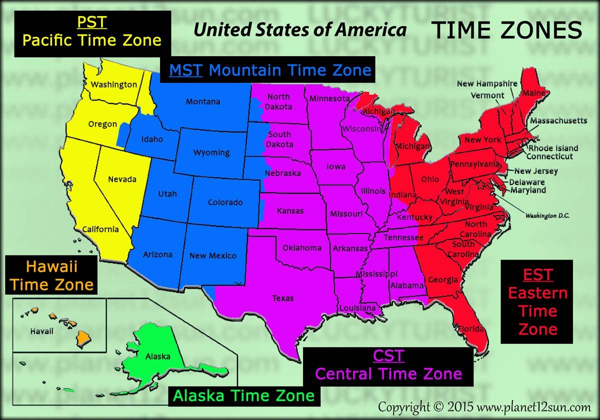 free printable us time zone map with state names free printable us time zone map with state names