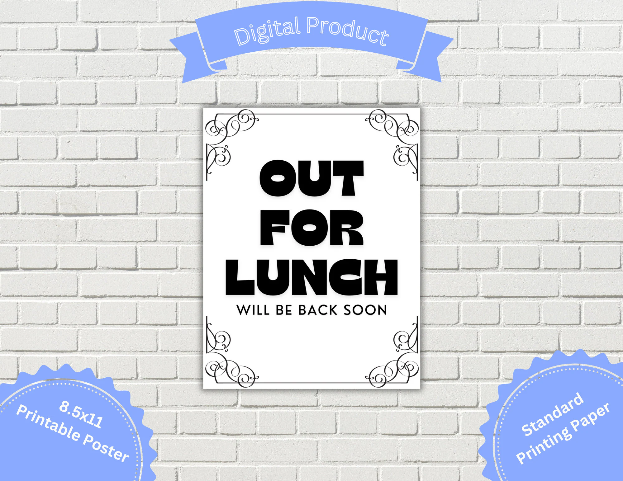 Printable Sign Out For Lunch Will Be