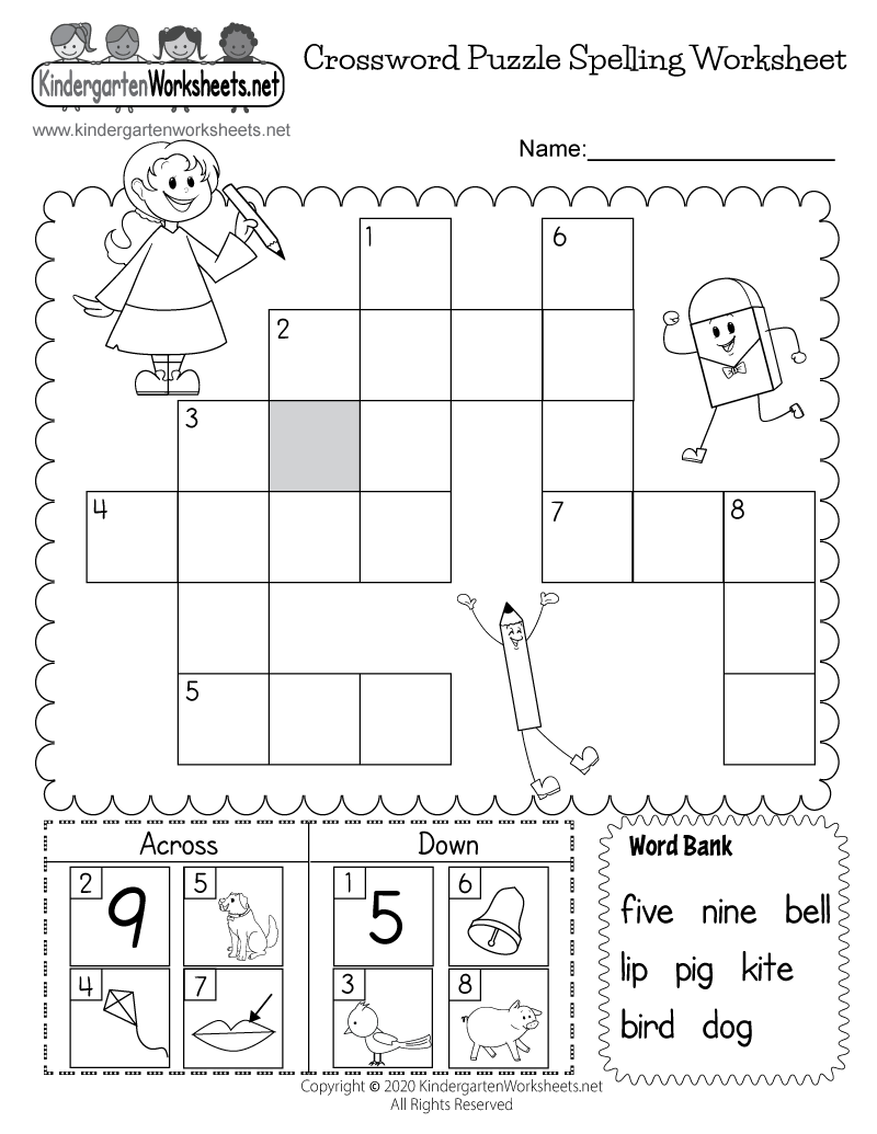 Printable Spelling Worksheet Printout