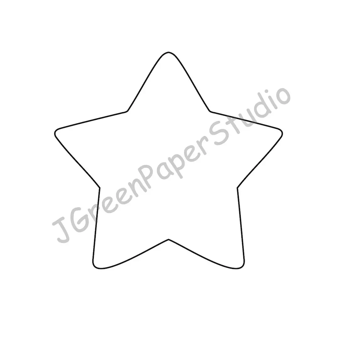 Printable Star Template Kids Coloring Printable Star Template Kids Coloring