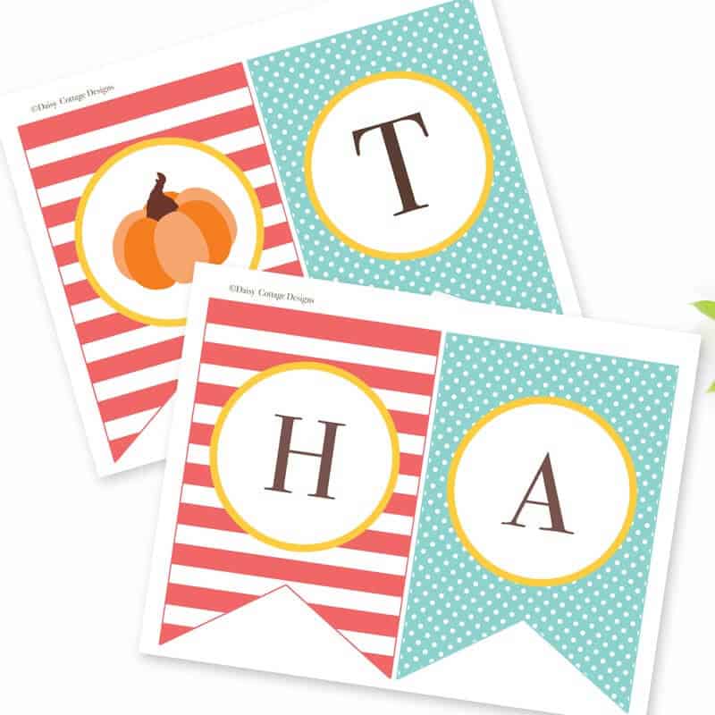 Printable Thanksgiving Banner