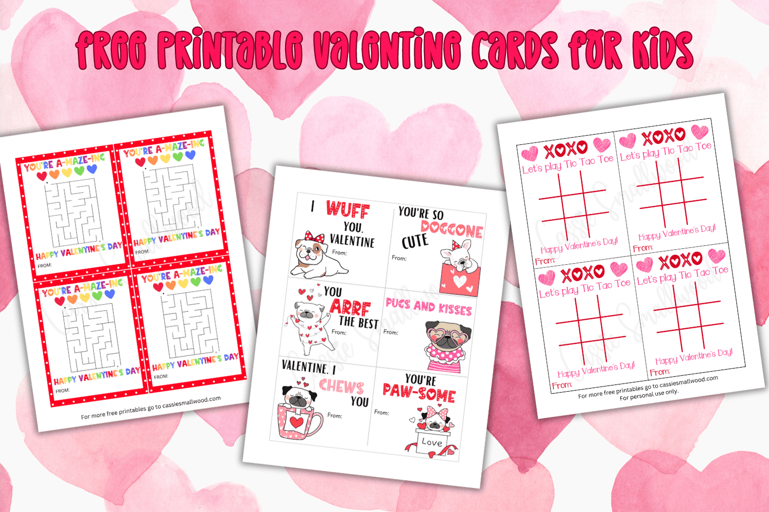 Printable Valentine Cards For Kids