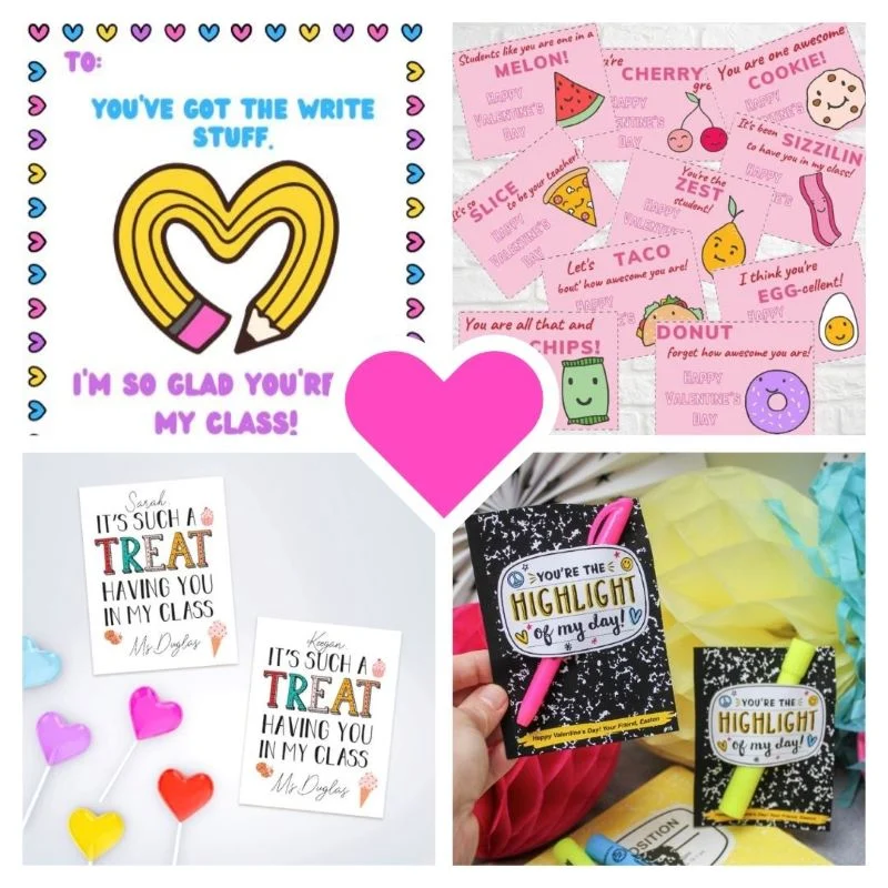 Printable Valentine Cards For Students From Teachers