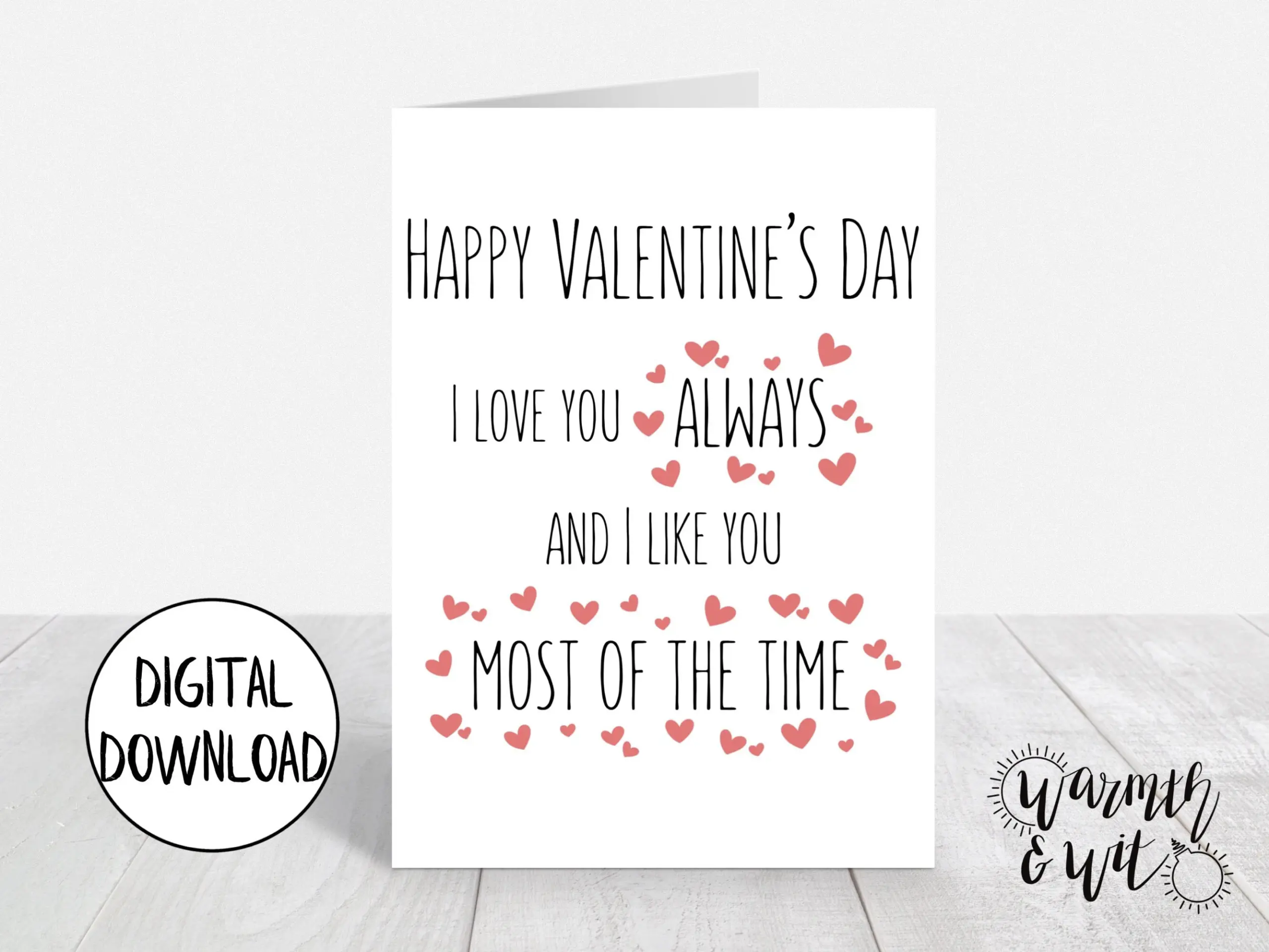 Printable Valentines Day Card Funny