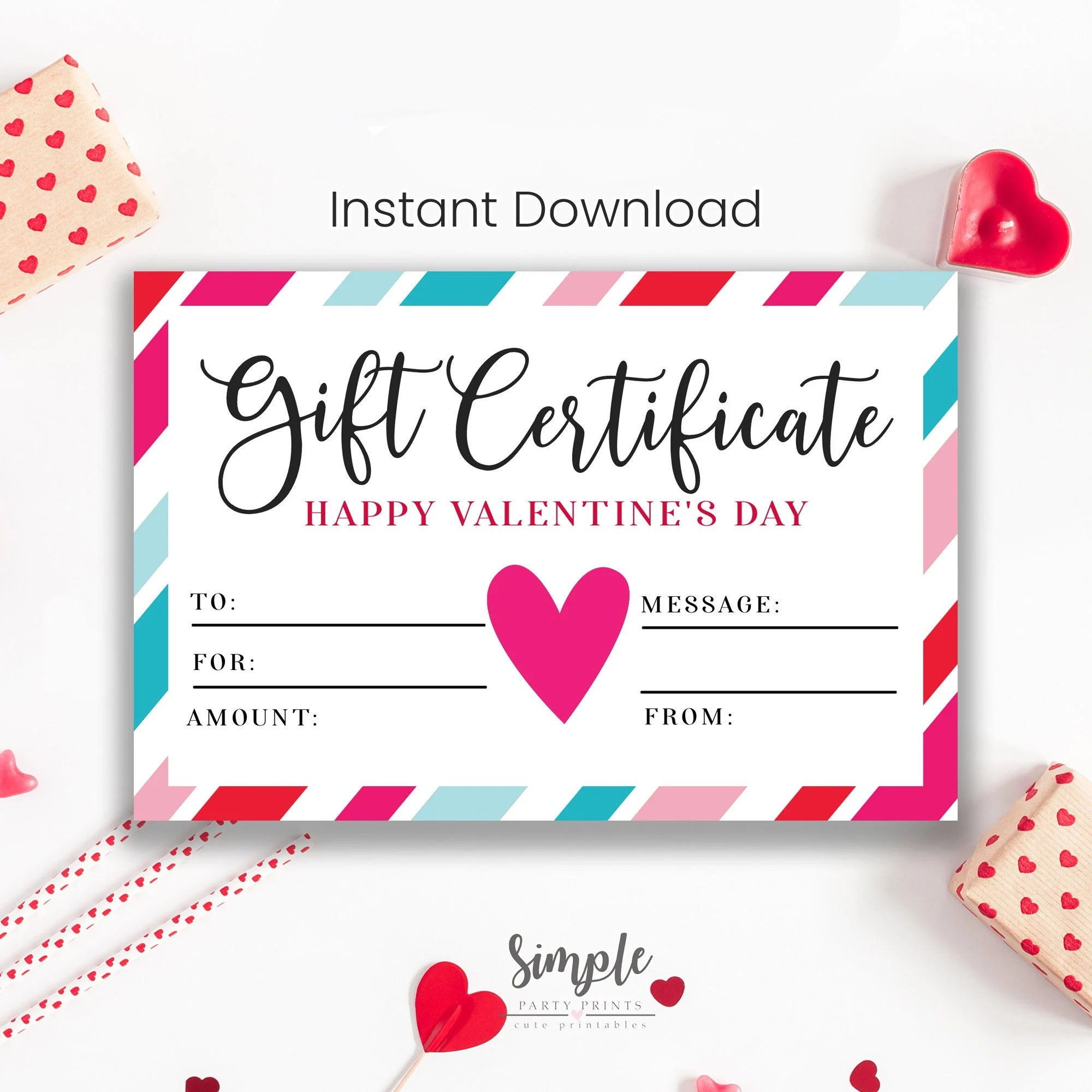 Printable Valentines Day Gift