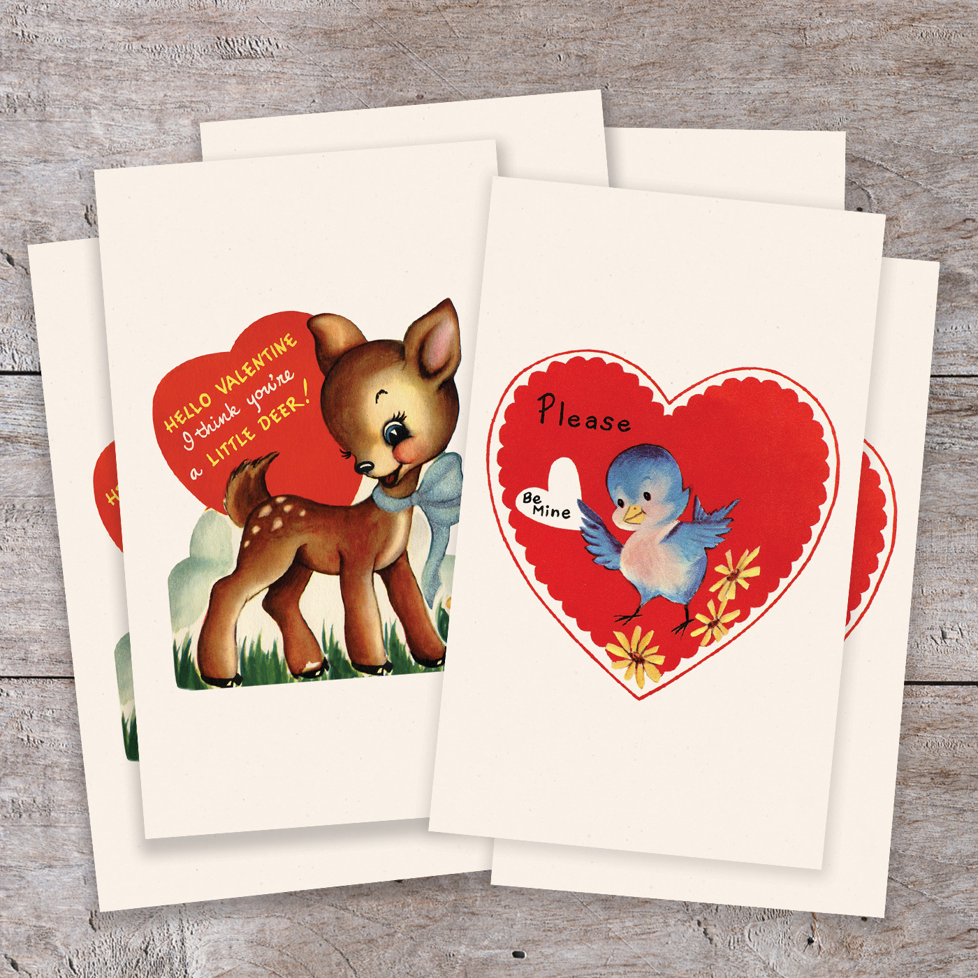 Printable Vintage Valentines Cards