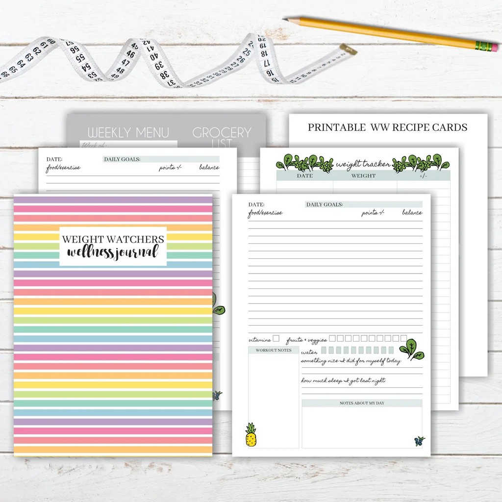 Printable Weight Watchers Journal