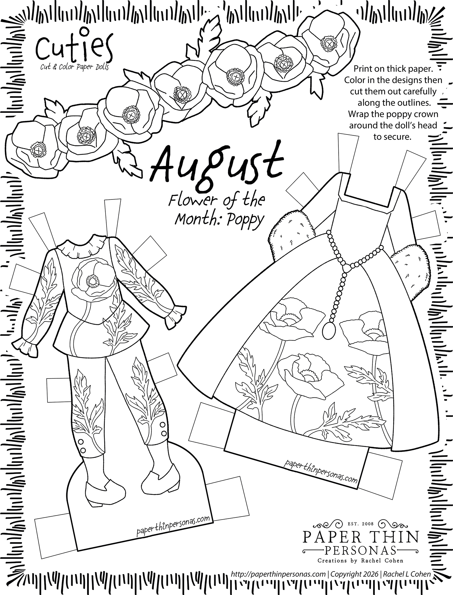 free printable cutout paper dolls