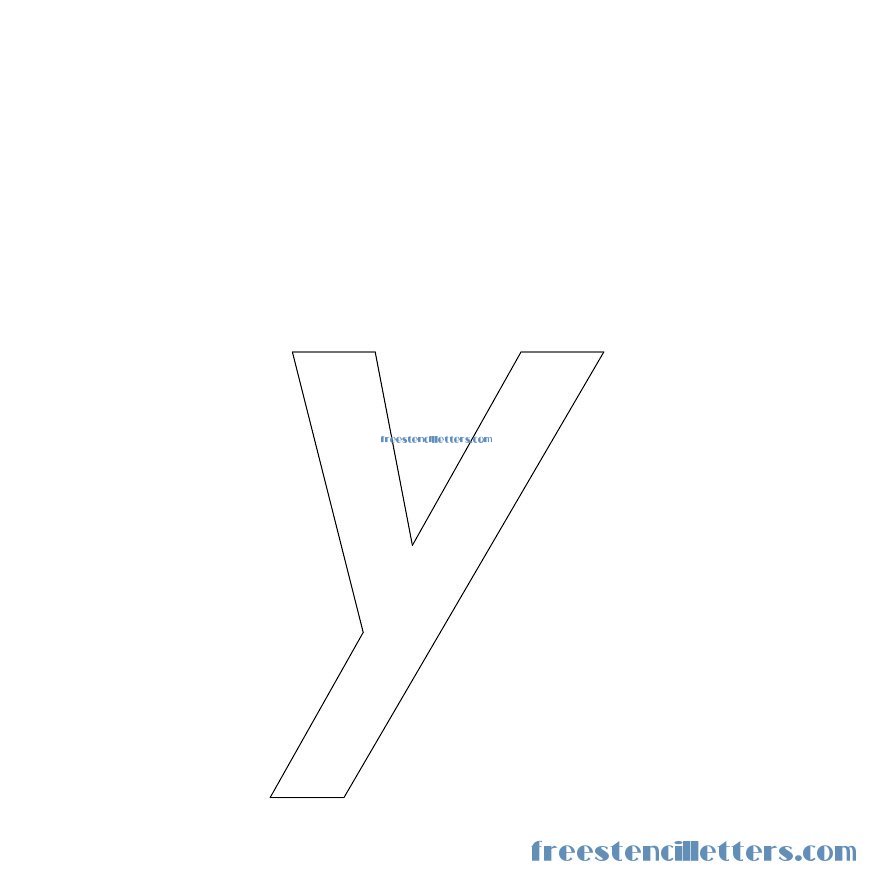 printable italic letter stencils