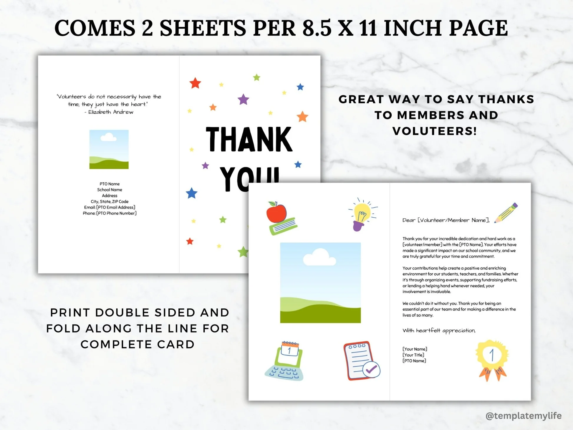 free printable volunteer thank you cards