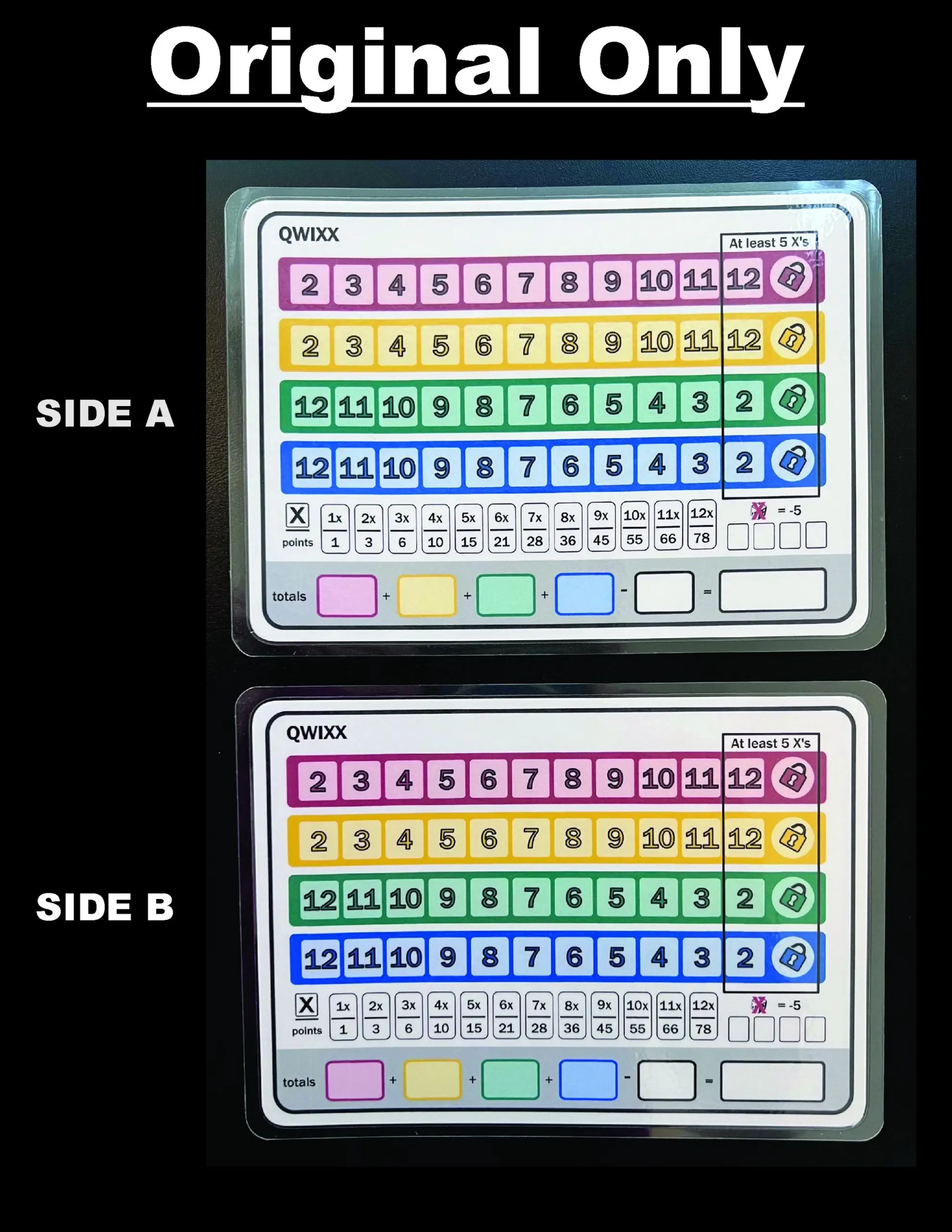 free printable qwixx score sheet