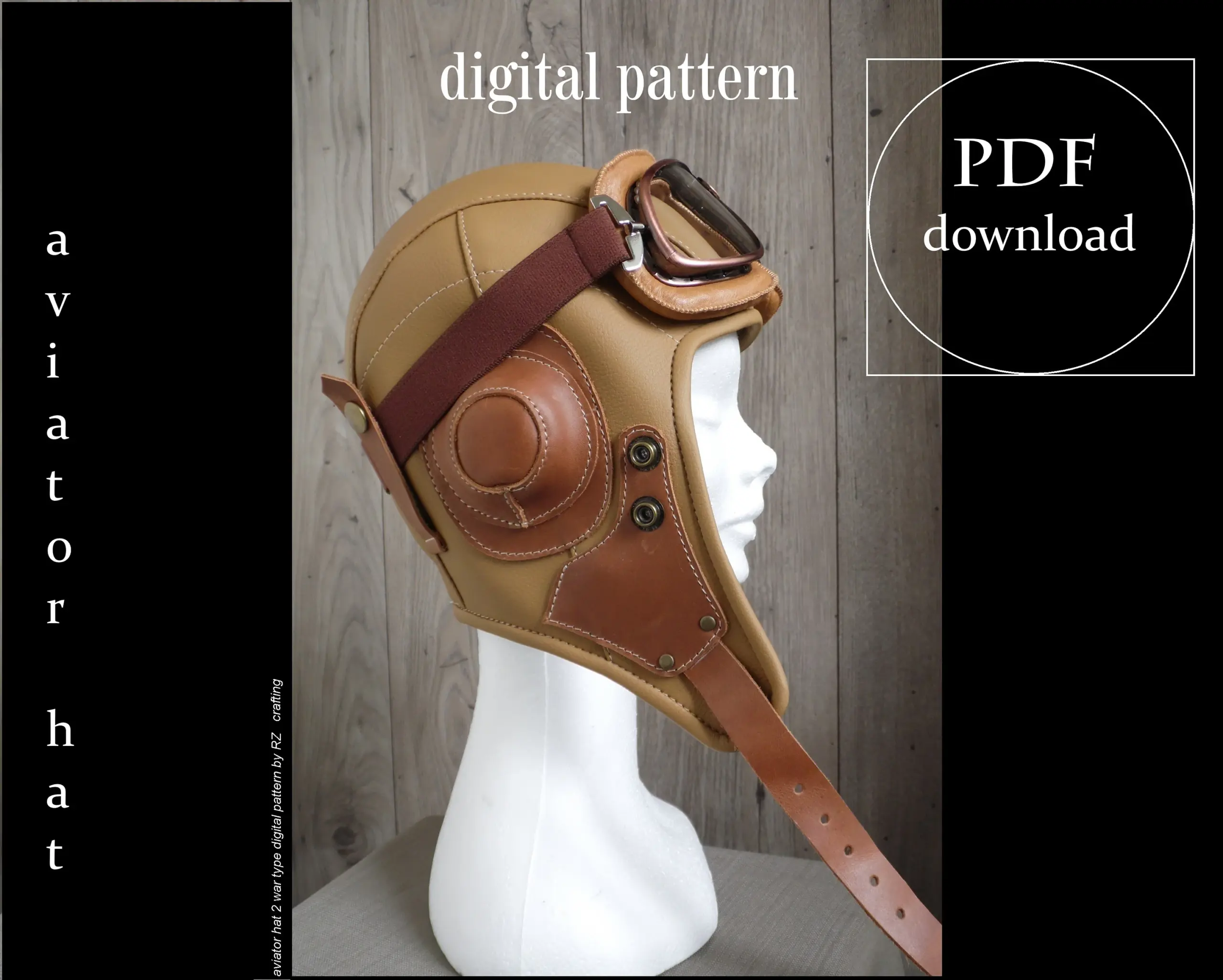 Raf Aircraft Inspired Aviator Hat