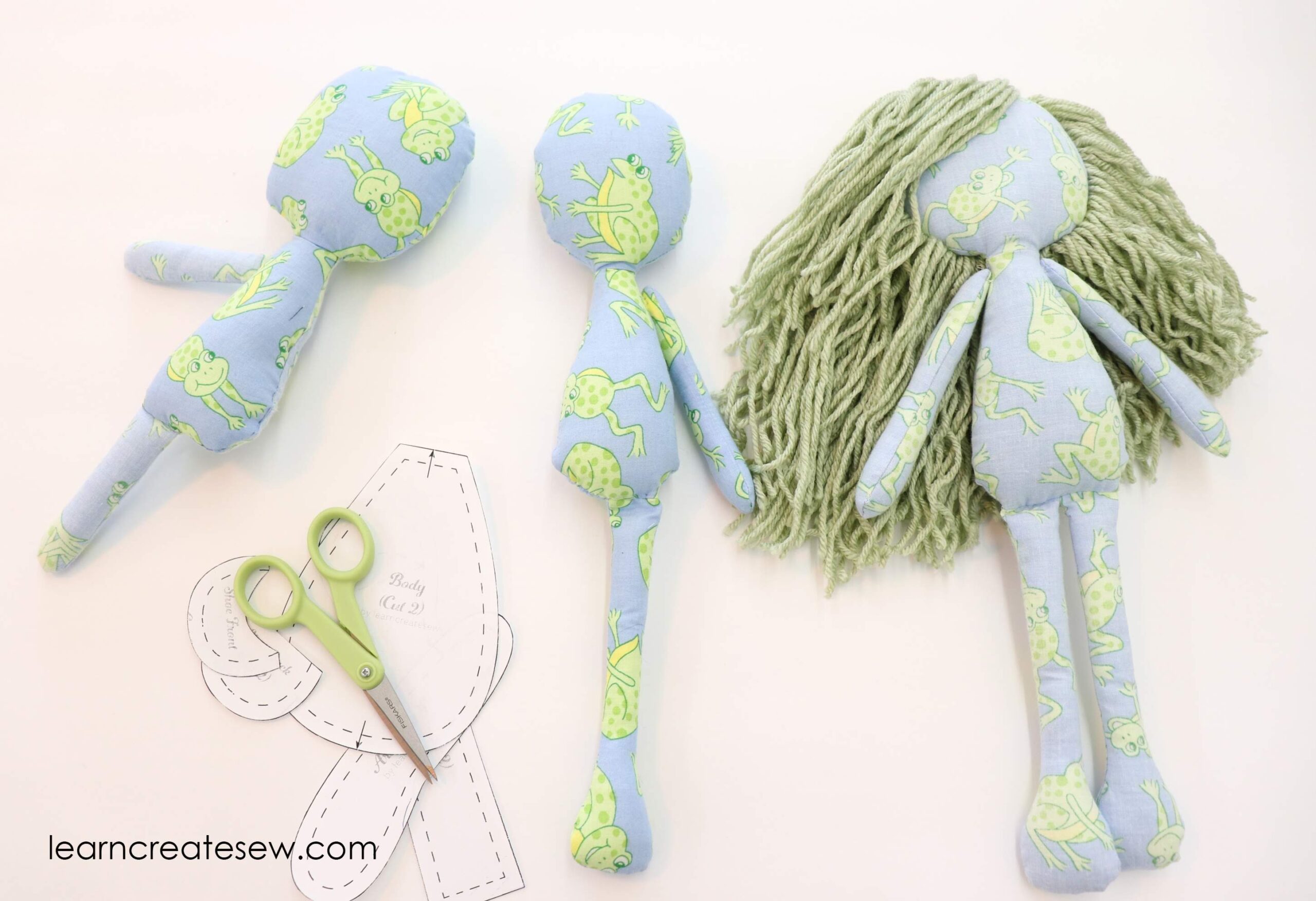 free printable rag doll sewing patterns