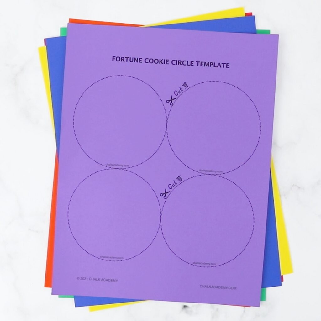 Rainbow Paper Fortune Cookies