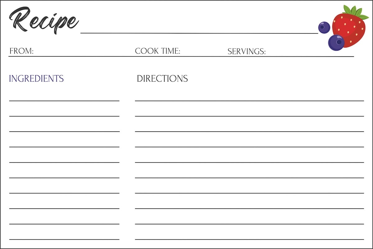Recipe Templates