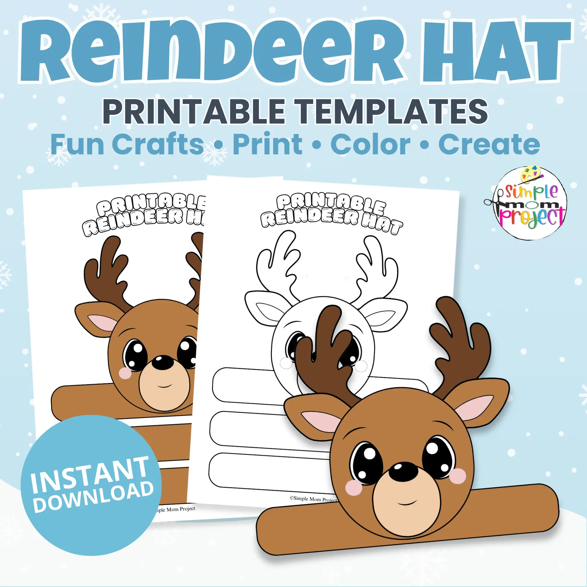 printable christmas headband craft