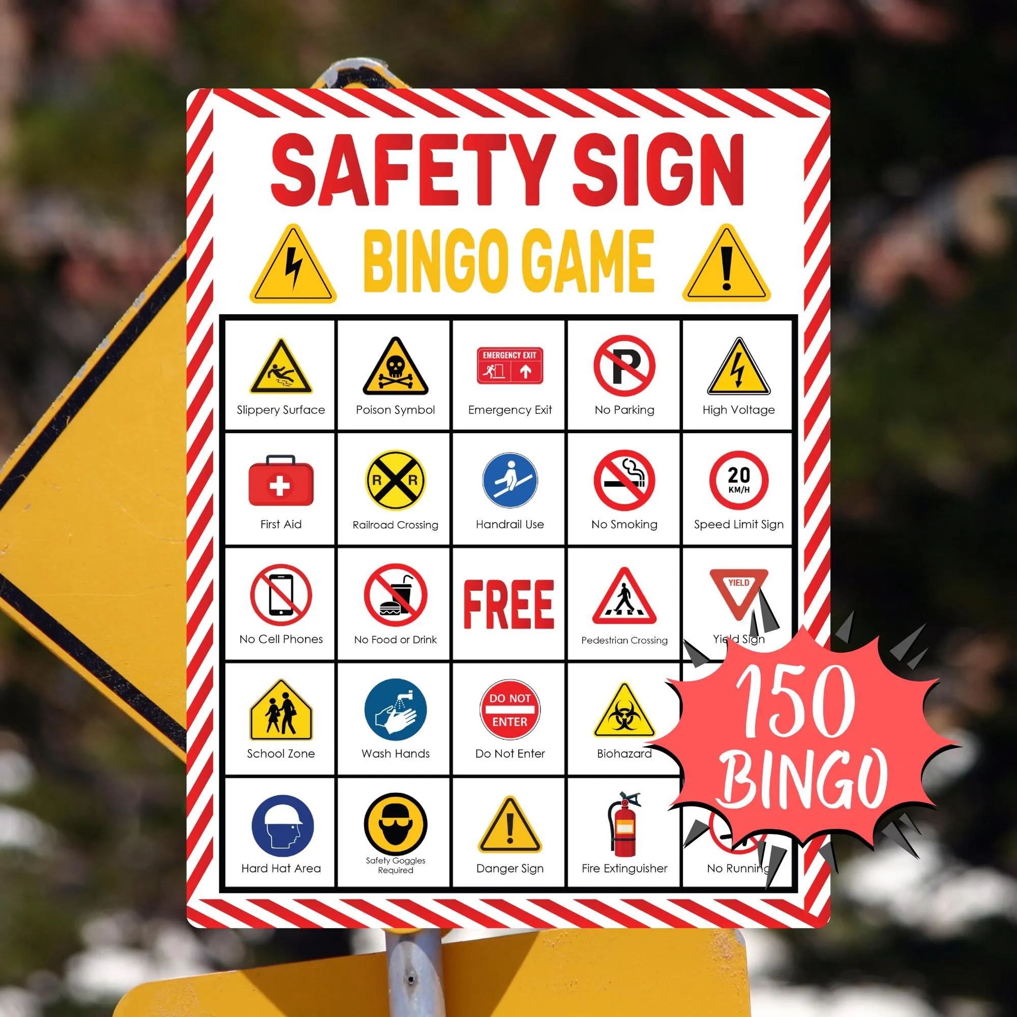 Road Safety Bingo