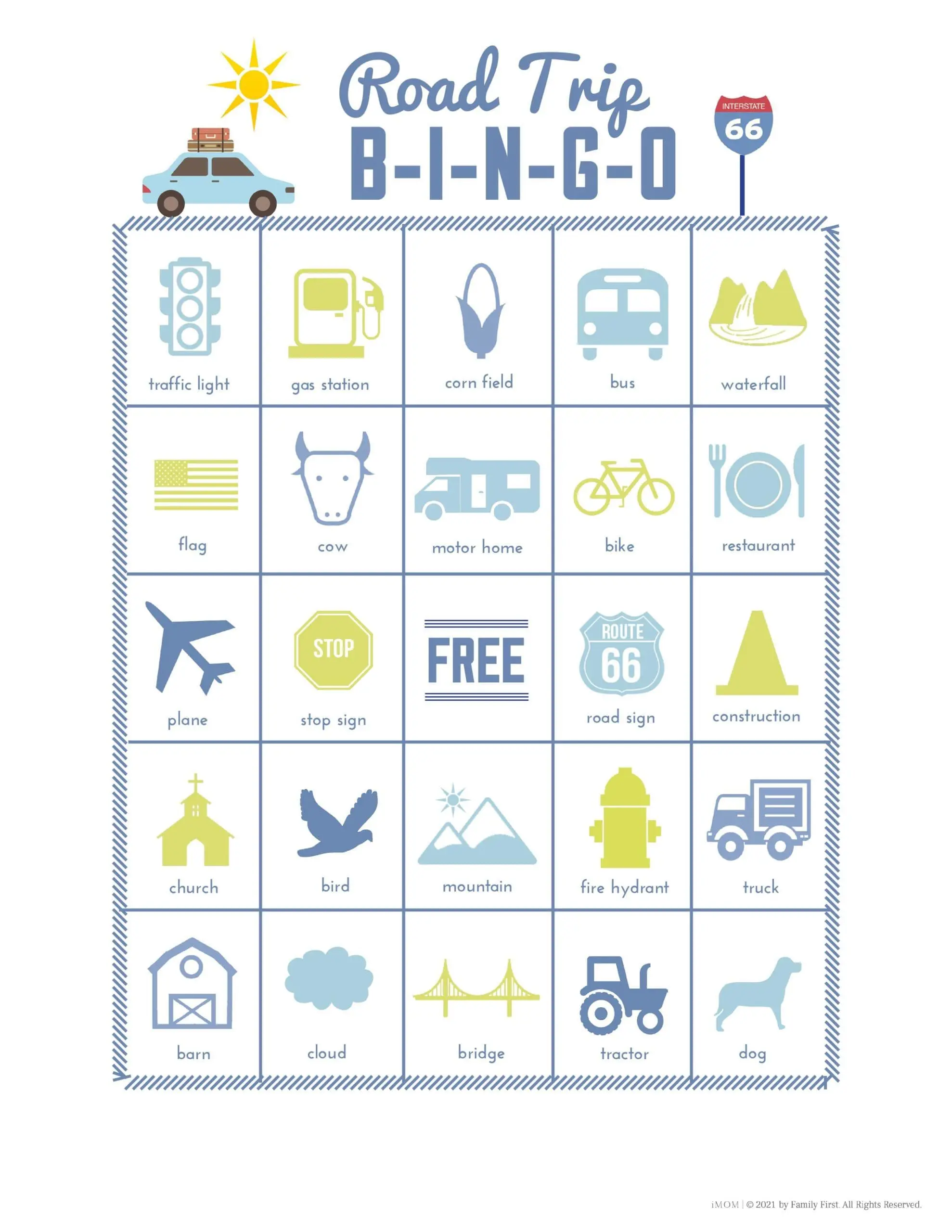 free printable license plate bingo