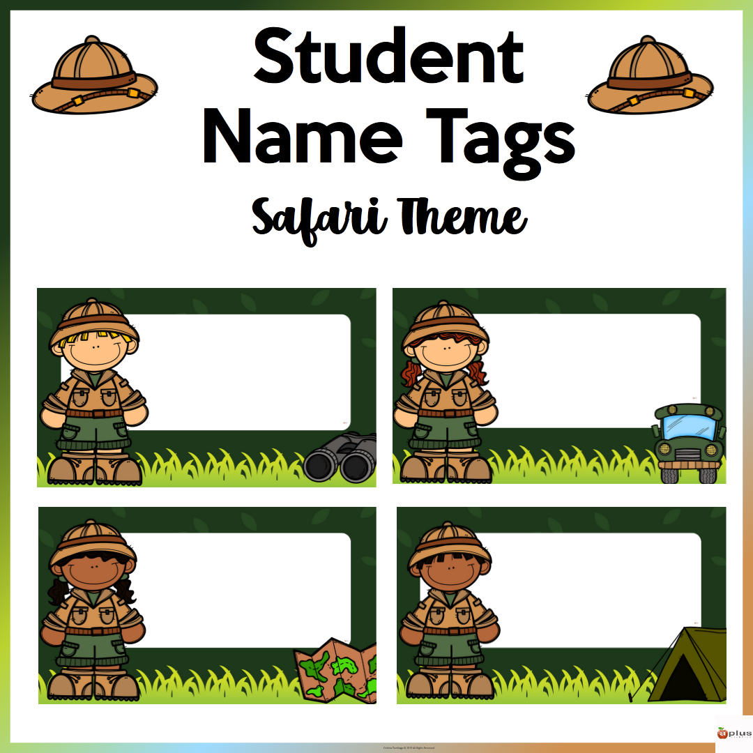 Safari Theme Name Tags Editable