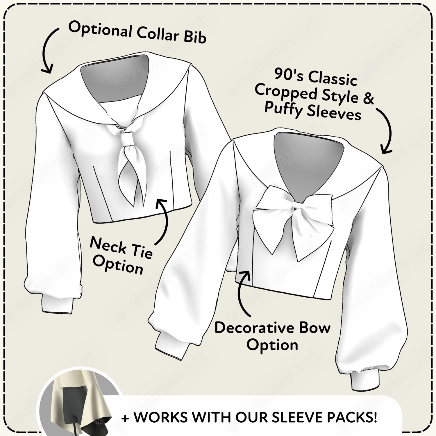 Sailor Collar Shirt Pack