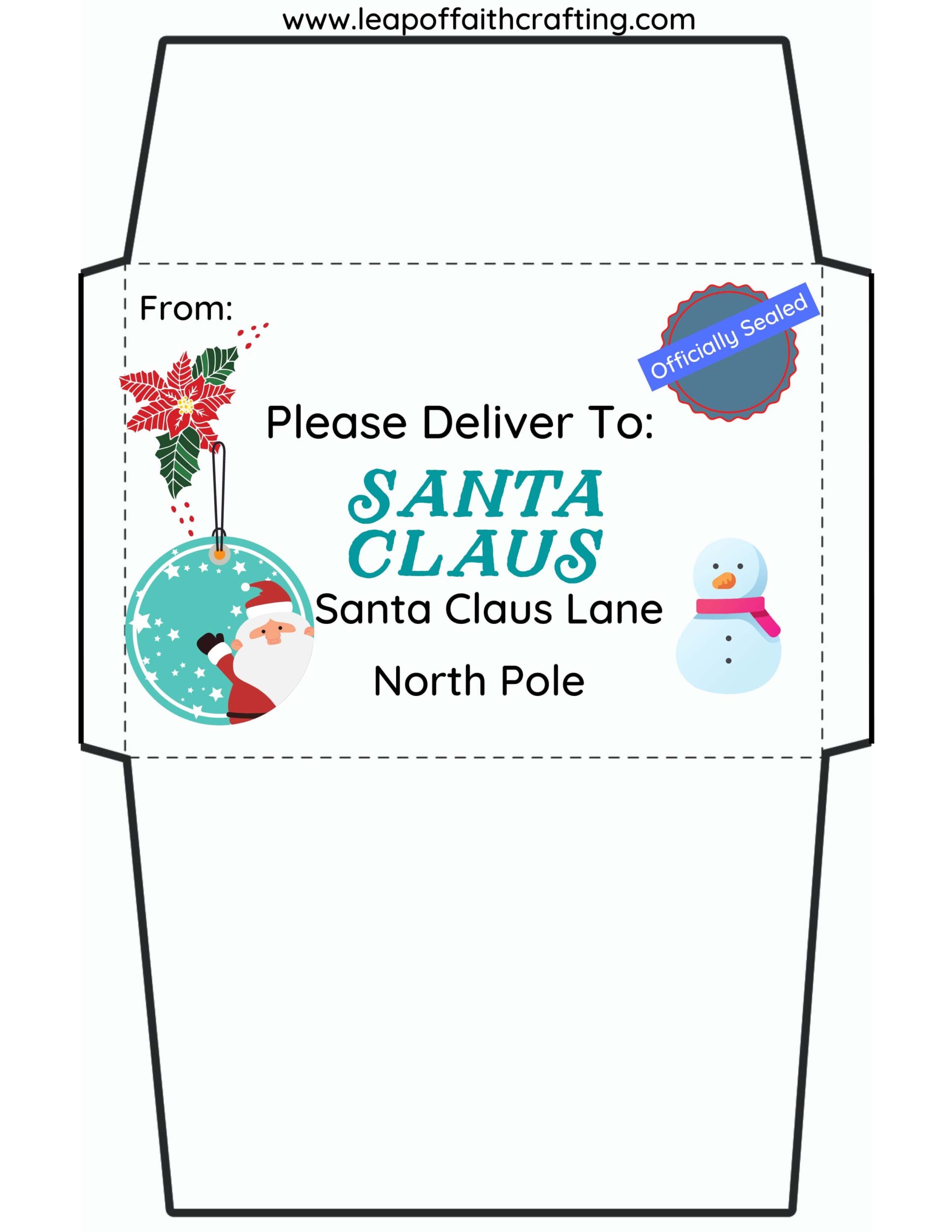Santa Letter Printable