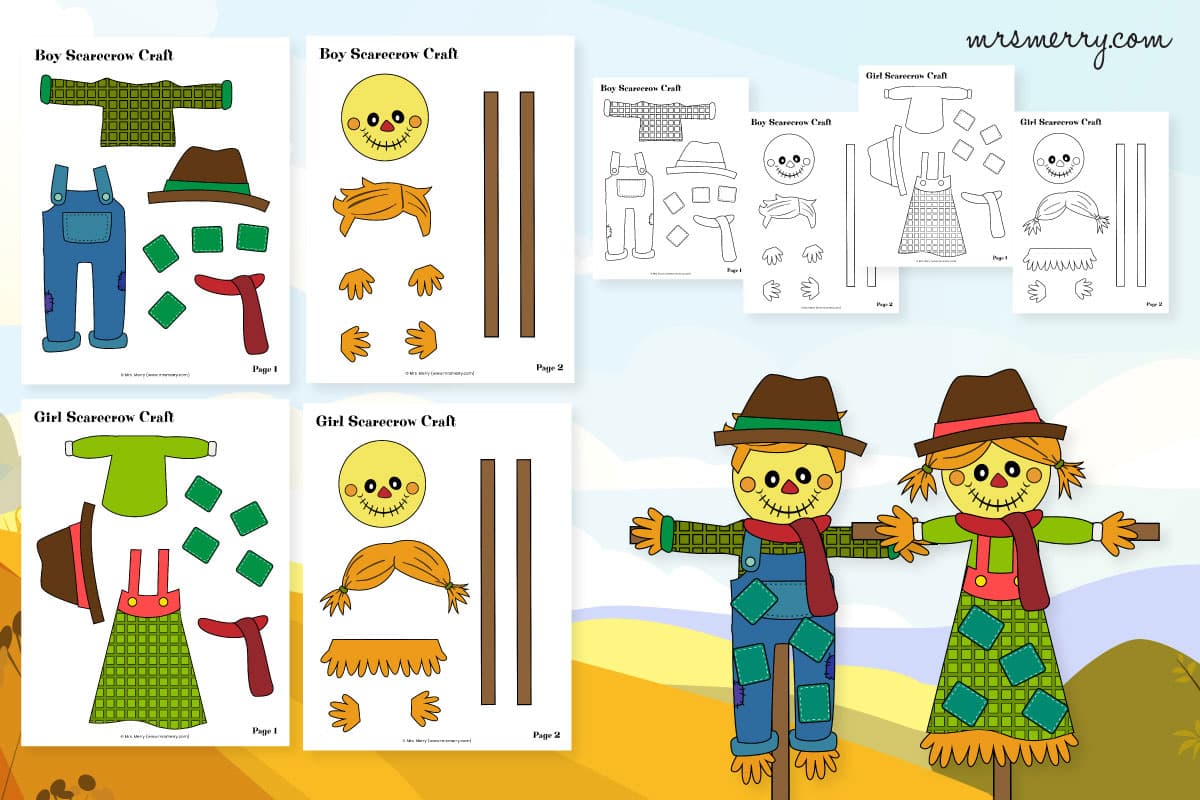 free printable scarecrow pattern