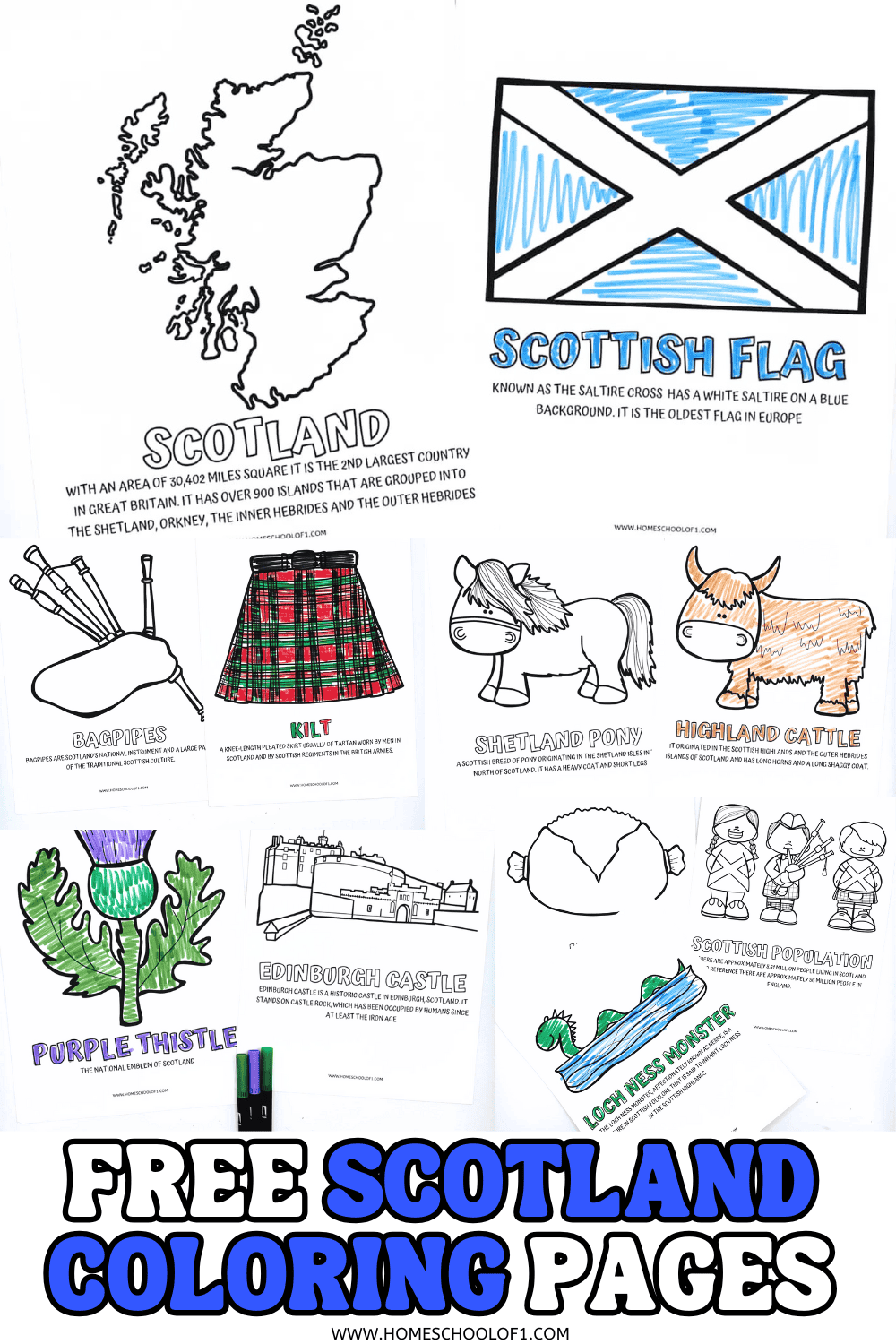 Scottish Coloring Pages Scottish Coloring Pages