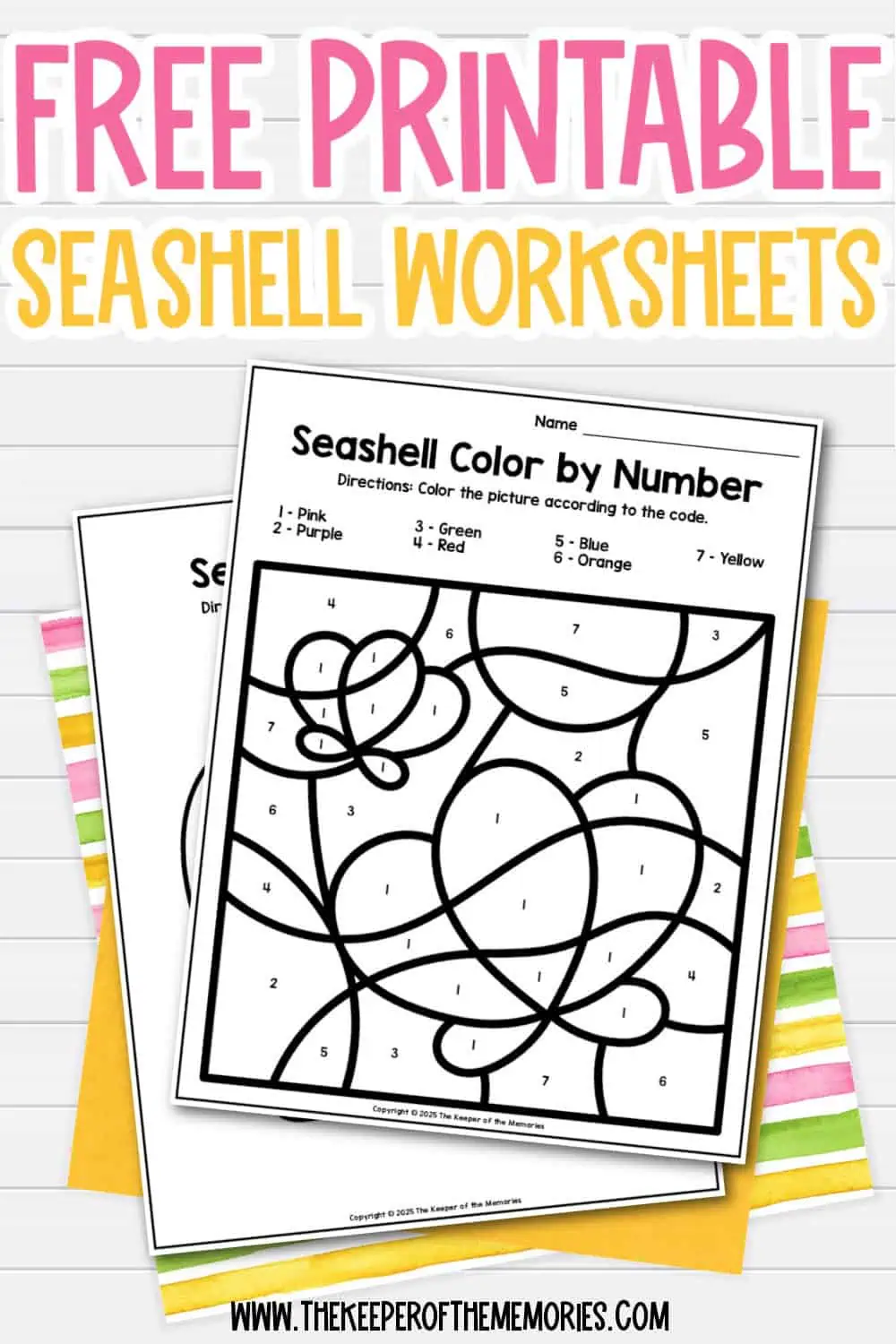 free seashell printables