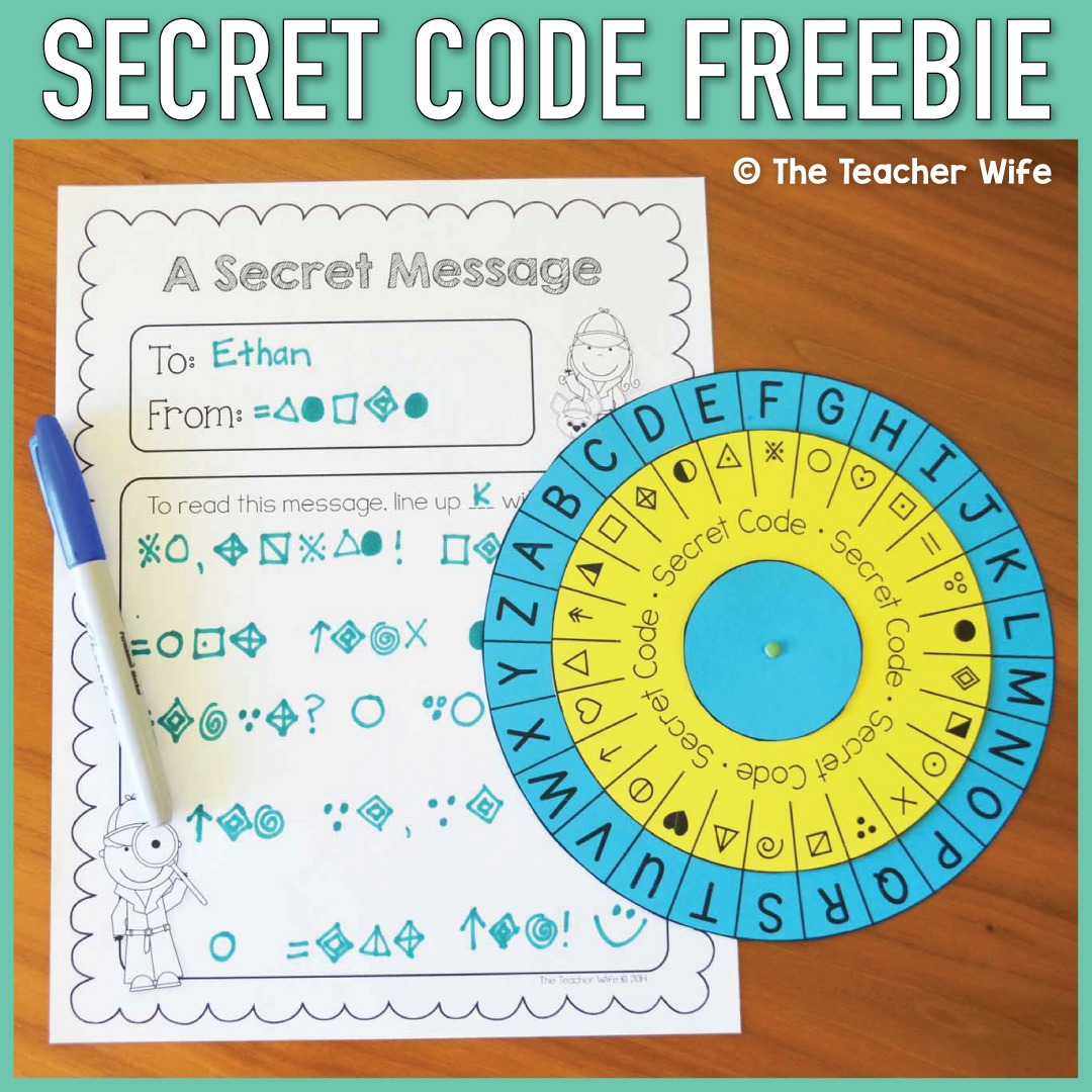 Secret Code Freebie Secret Code Freebie
