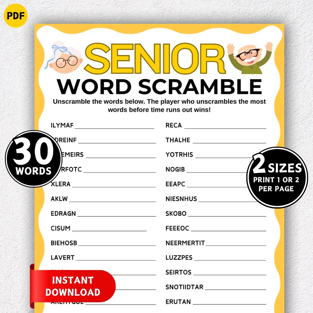free printable word games for senior citizens