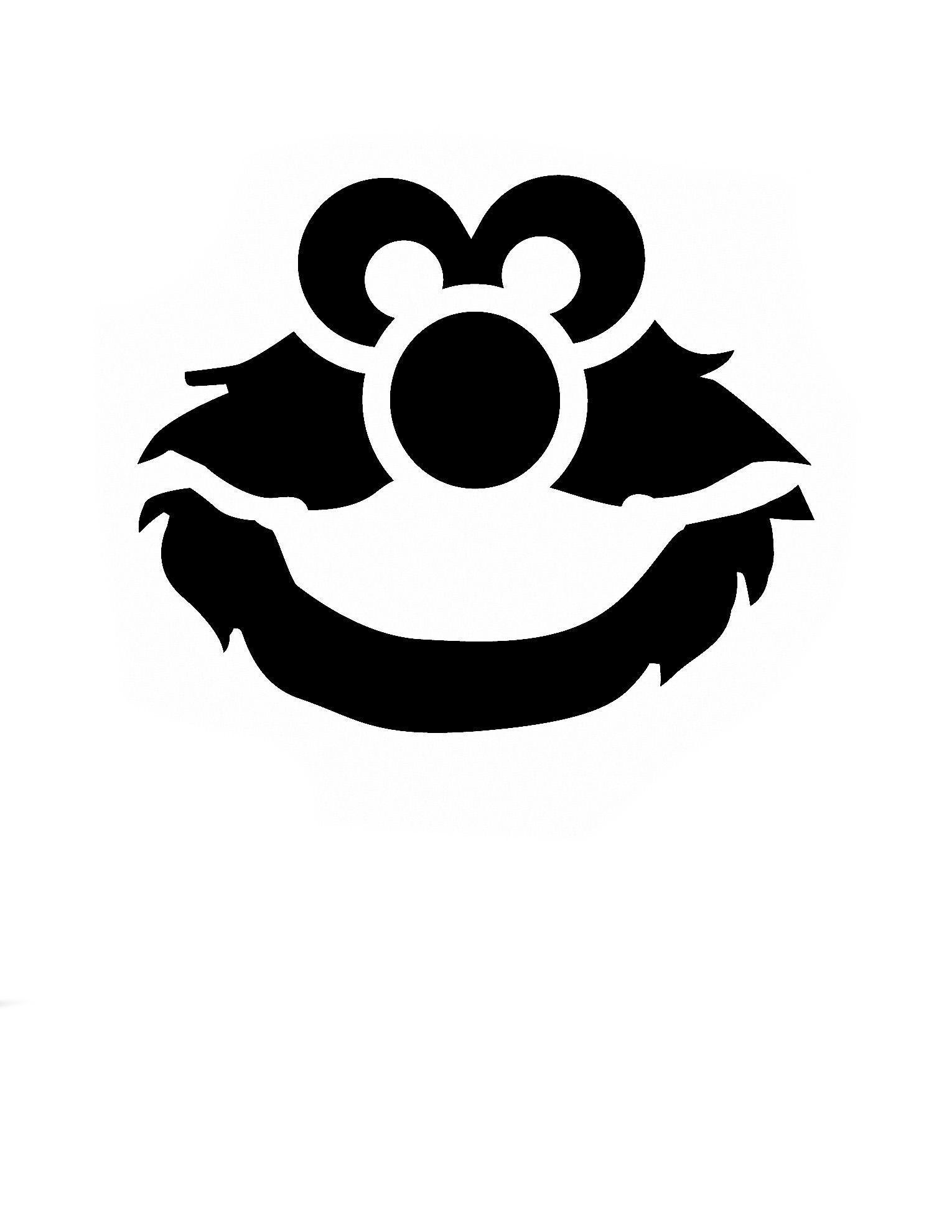 Sesame Street Elmo Pumpkin Stencil Pumpkin