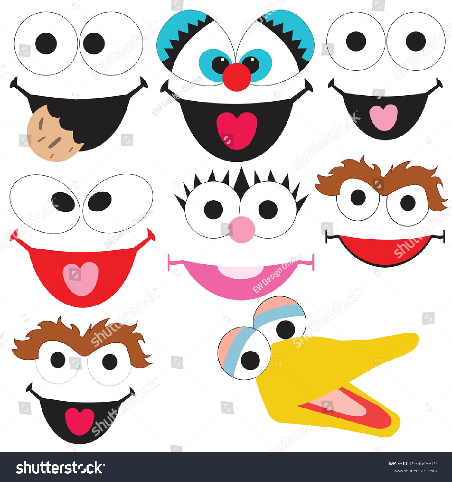 Sesame Street Face Icon Pack Eyes 1939648819