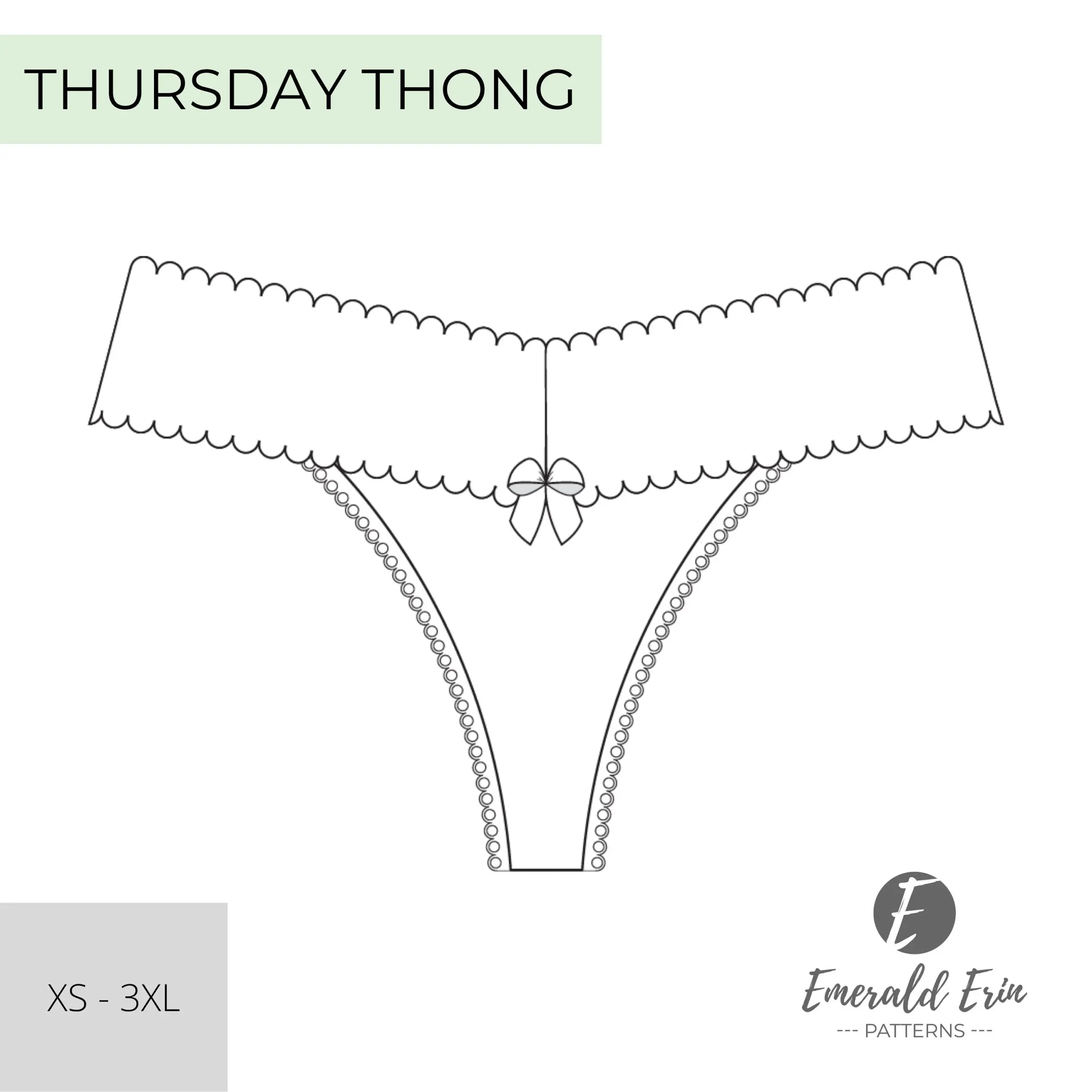 Sewing Pattern Pdf Thursday Thong