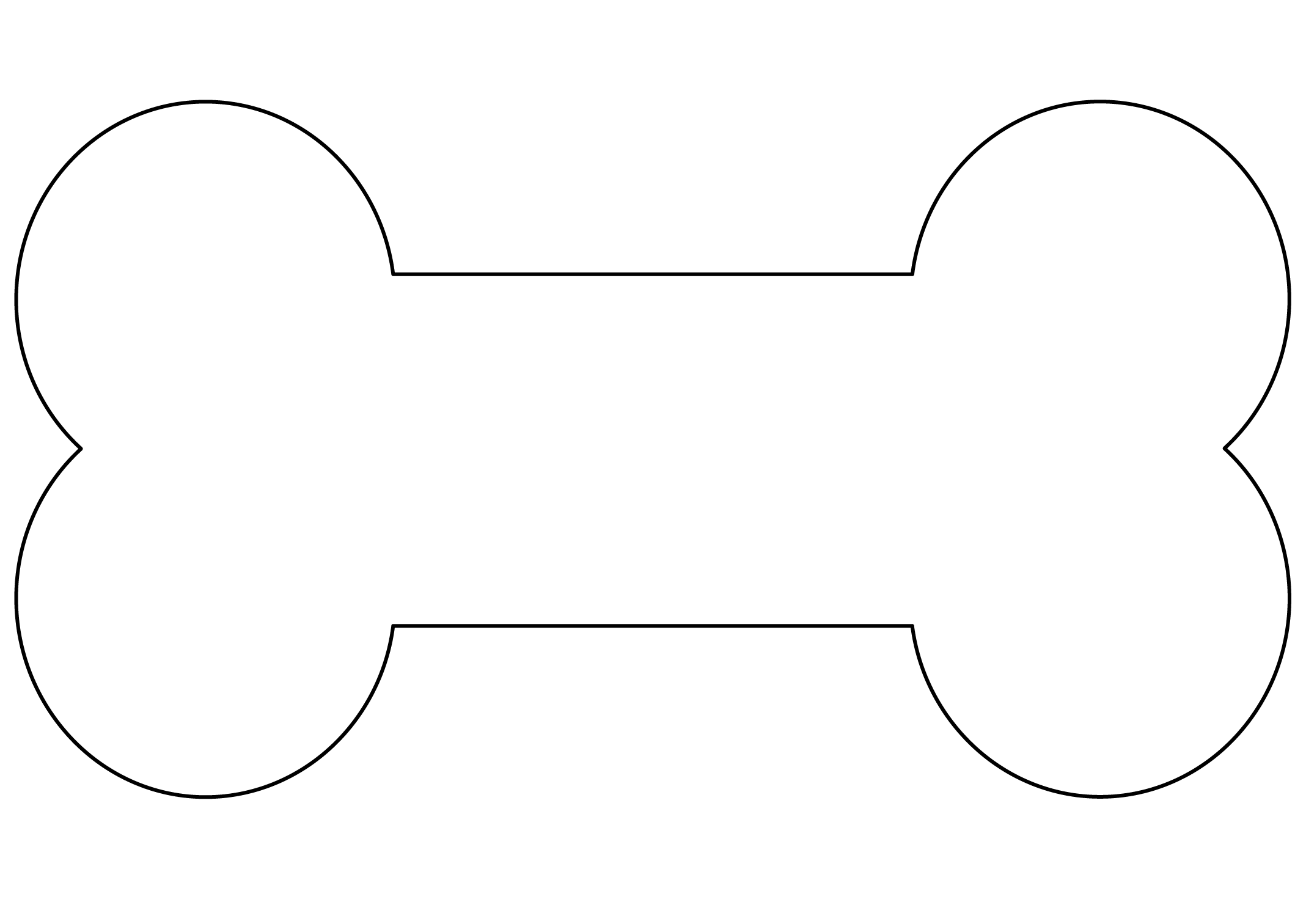 Shape Of Dog Bone