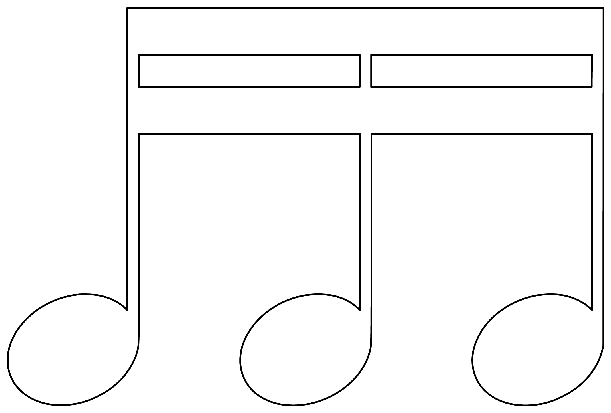 Shape Of Music Note