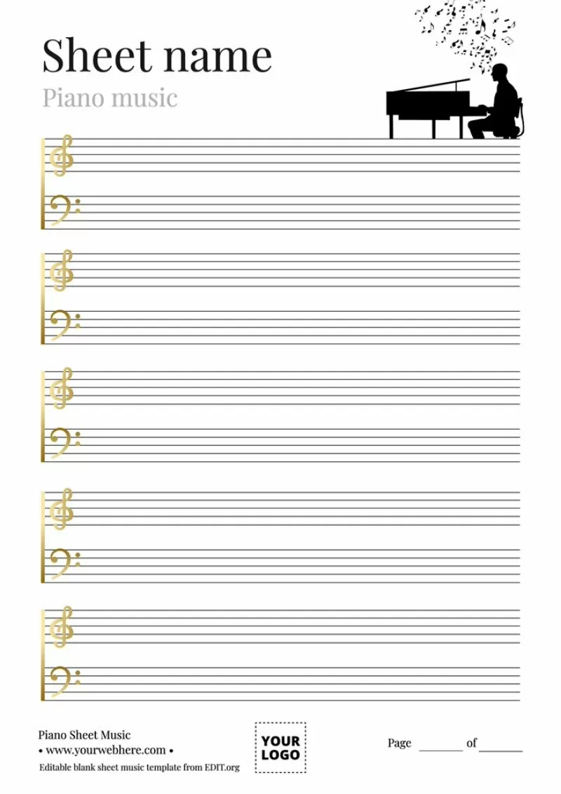 free printable music sheets