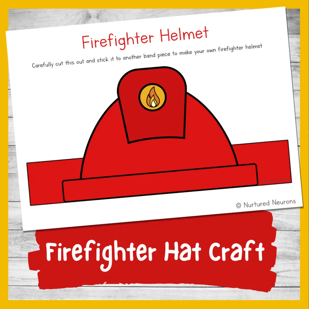free printable firefighter hat pattern