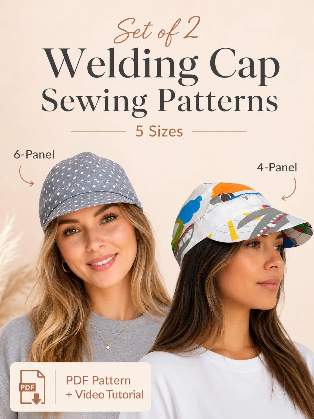 free printable skull cap pattern